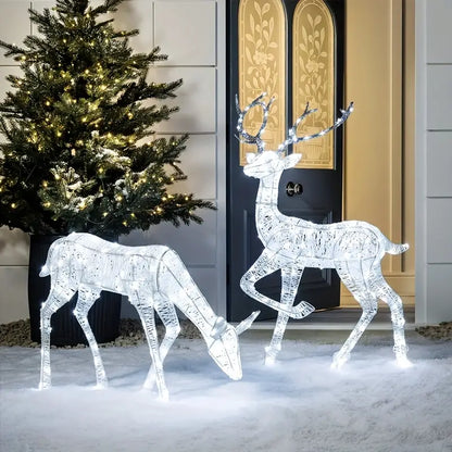 Luci Solari da Esterno – 50/100/200/300 LED con 8 Modalità di Illuminazione per Natale e Giardino