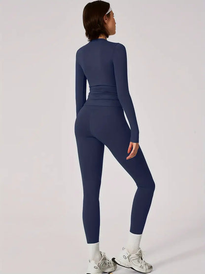 Completo Yoga Donna a Maniche Lunghe – Traspirante, Elasticizzato e Super Confortevole