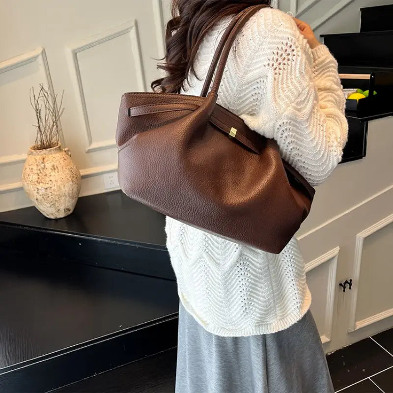 Borsa a mano Hobo da donna colore Caffe