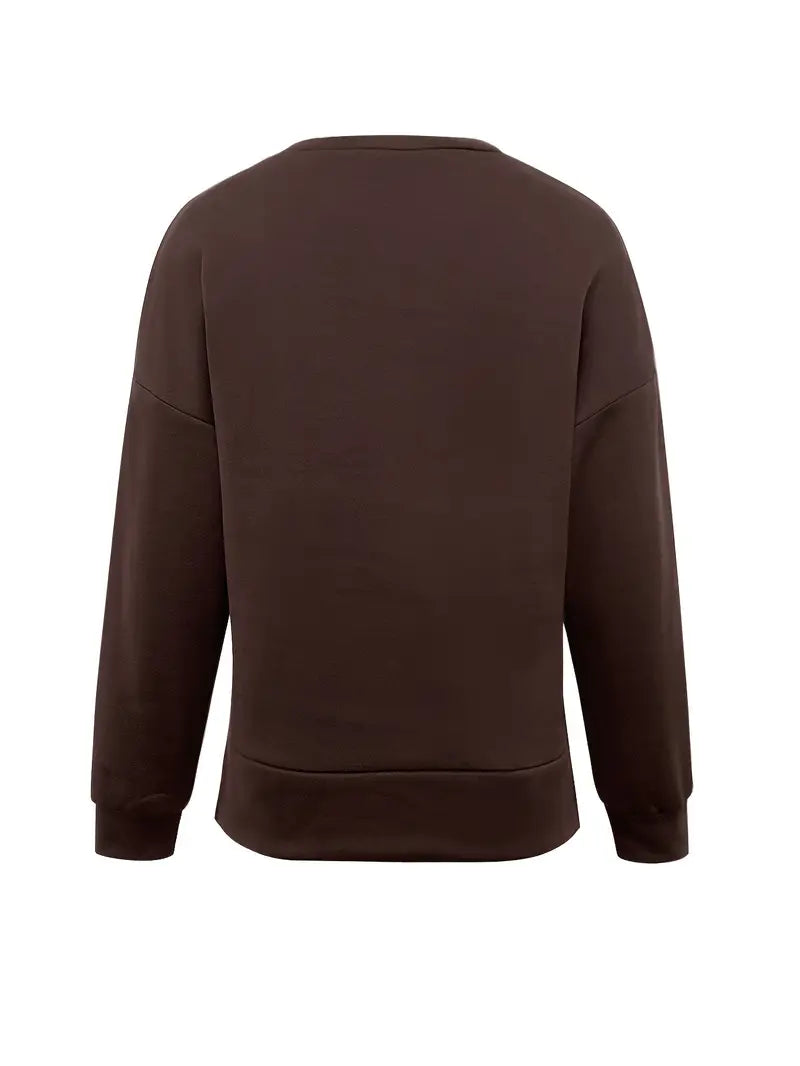 Maglione Oversize Donna Nero – Pullover Caldo e Chic per Autunno/Inverno