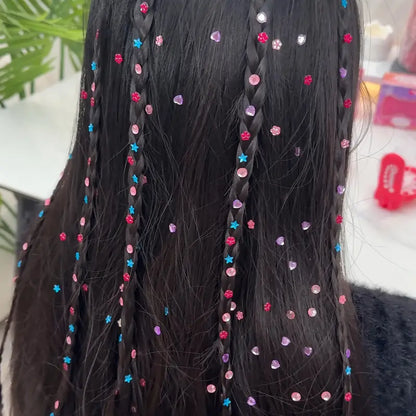 Kit Timbro Gemme per Capelli Incantati – Accessorio Brillante per Look Glamour e Momenti Magici