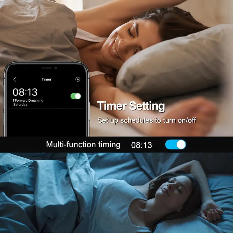 Luci a Stringa di Fate Colorate 10 Metri – Con USB, Telecomando e Sincronizzazione Musicale
