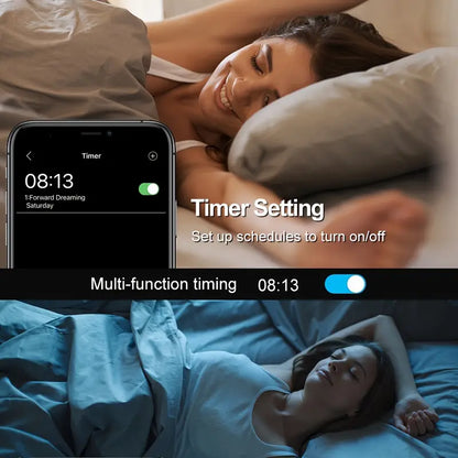 Luci a Stringa di Fate Colorate 10 Metri – Con USB, Telecomando e Sincronizzazione Musicale