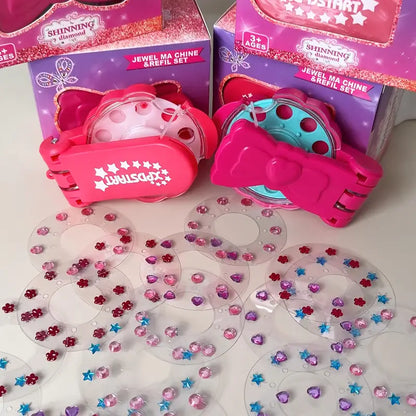 Kit Timbro Gemme per Capelli Incantati – Accessorio Brillante per Look Glamour e Momenti Magici