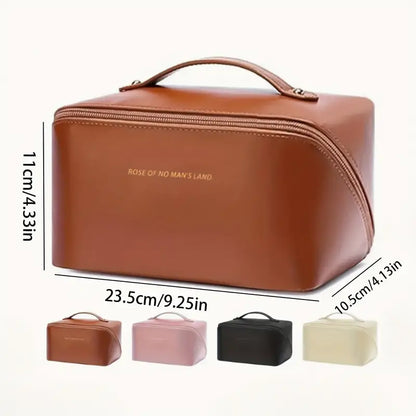 Pochette Make-Up 1 Pz – Borsa Cosmetica in PU di Grande Capacità