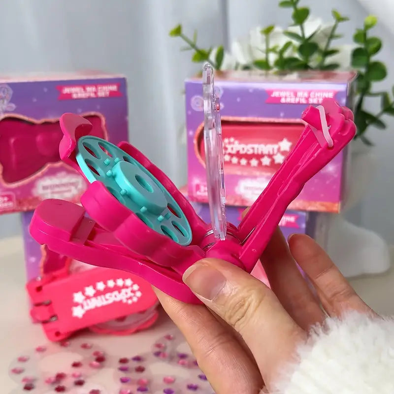 Kit Timbro Gemme per Capelli Incantati – Accessorio Brillante per Look Glamour e Momenti Magici